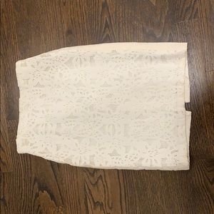 Rebecca Taylor Netted Lace Skirt